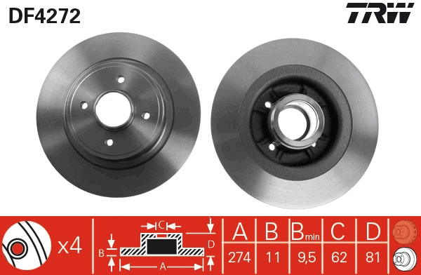 Brake Disc (DF4272)