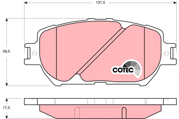 Brake Pad Set, disc brake (GDB3314)