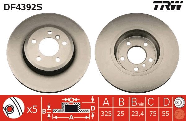 Brake Disc (DF4392S)