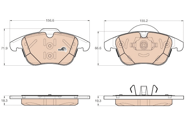 Brake Pad Set, disc brake (GDB1960)