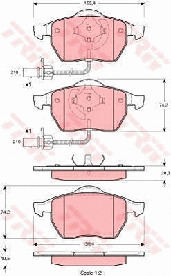 Brake Kit, disc brake (GTD1093)