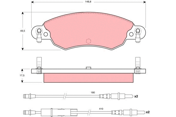 Brake Pad Set, disc brake (GDB1447)