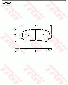 Brake Pad Set, disc brake (GDB7783)
