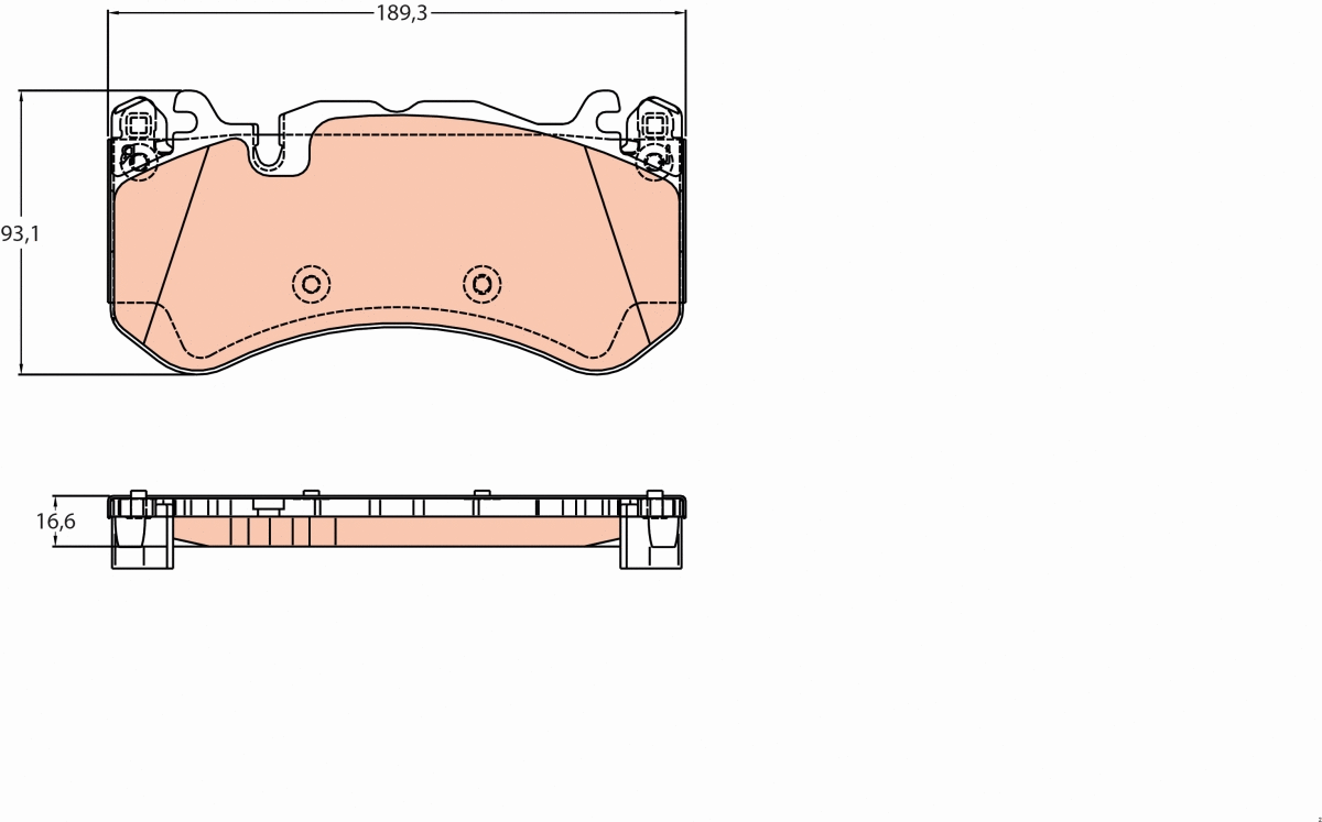 Brake Pad Set, disc brake (GDB2220)