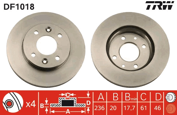 Brake Disc (DF1018)