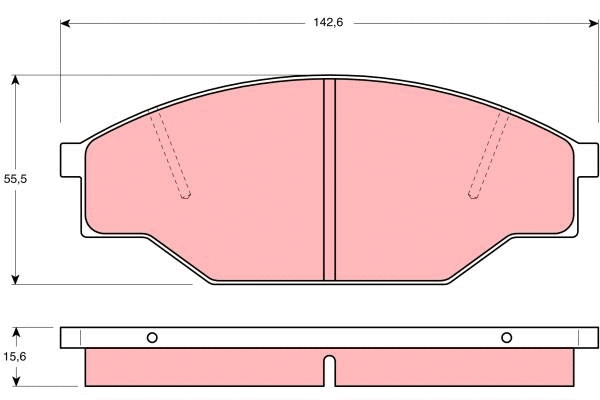 Brake Pad Set, disc brake (GDB351)