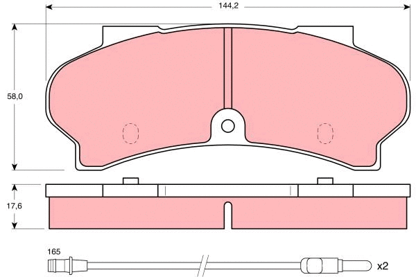 Brake Pad Set, disc brake (GDB397)