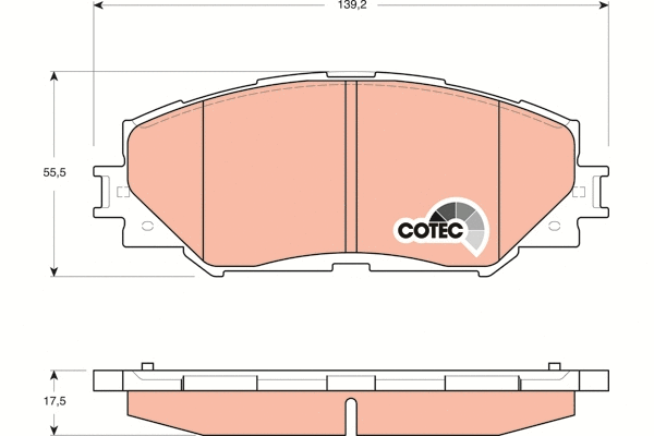 Brake Pad Set, disc brake (GDB3425)
