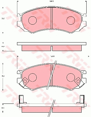 Brake Pad Set, disc brake (GDB7030)