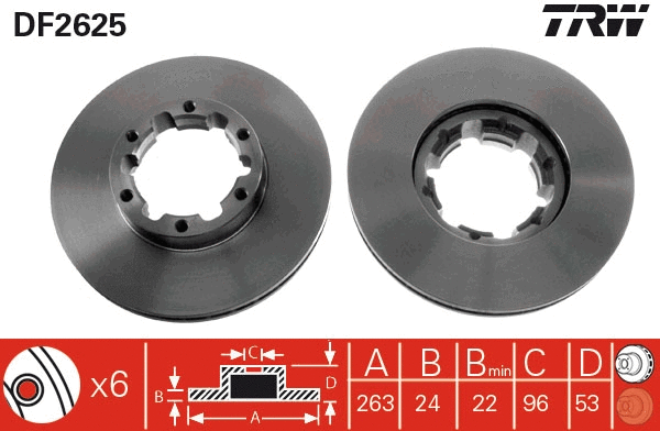 Brake Disc (DF2625)