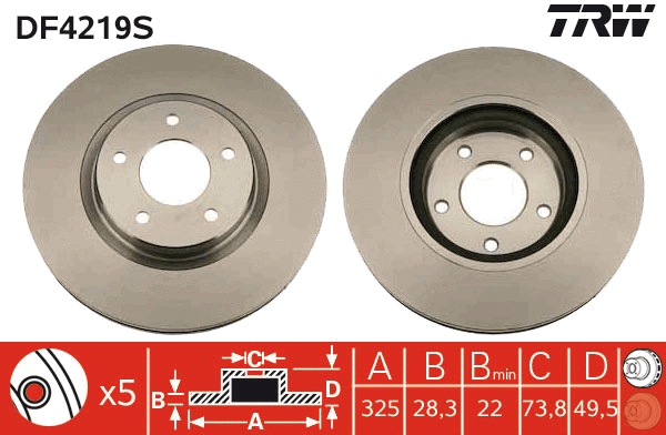 Brake Disc (DF4219S)