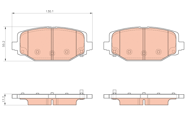 Brake Pad Set, disc brake (GDB1936)