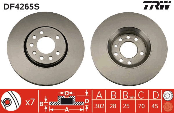 Brake Disc (DF4265S)