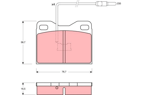 Brake Pad Set, disc brake (GDB1075)
