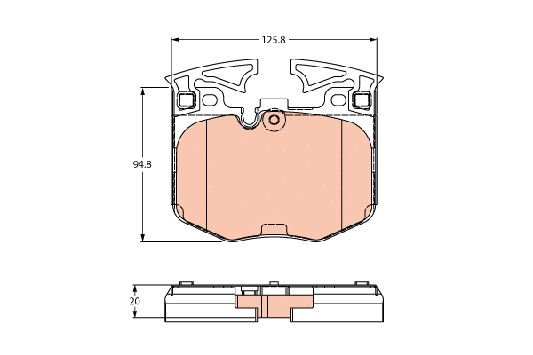 Brake Pad Set, disc brake (GDB2260)