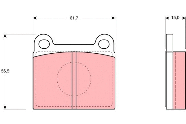 Brake Pad Set, disc brake (GDB910)