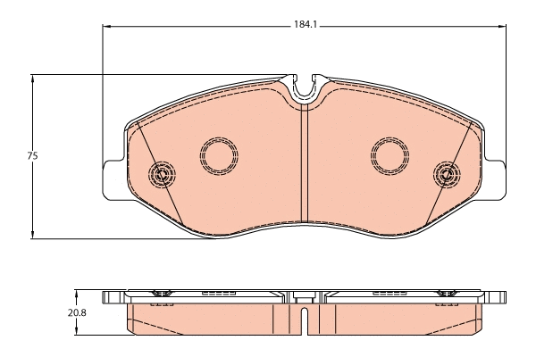 Brake Pad Set, disc brake (GDB2103)