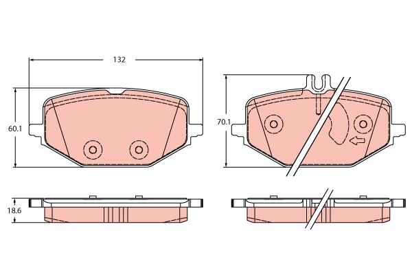 Brake Pad Set, disc brake (GDB2372)