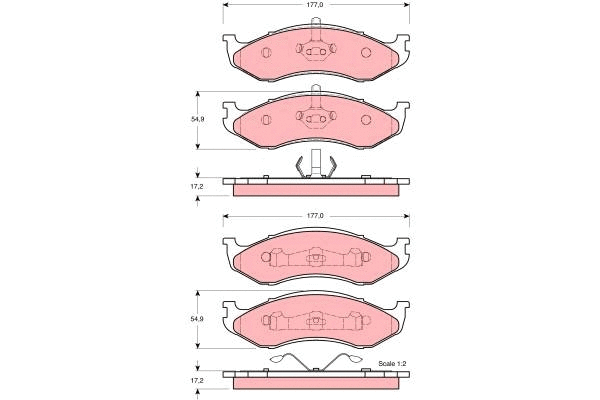 Brake Pad Set, disc brake (GDB4104)
