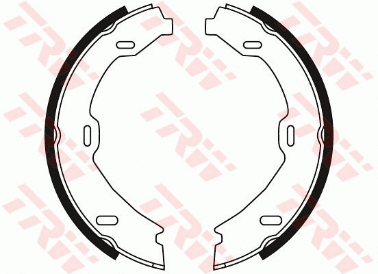 Brake Shoe Set, parking brake