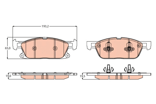 Brake Pad Set, disc brake (GDB2167)
