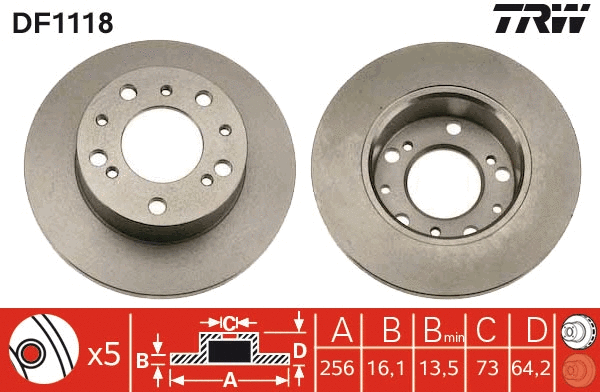 Brake Disc (DF1118)