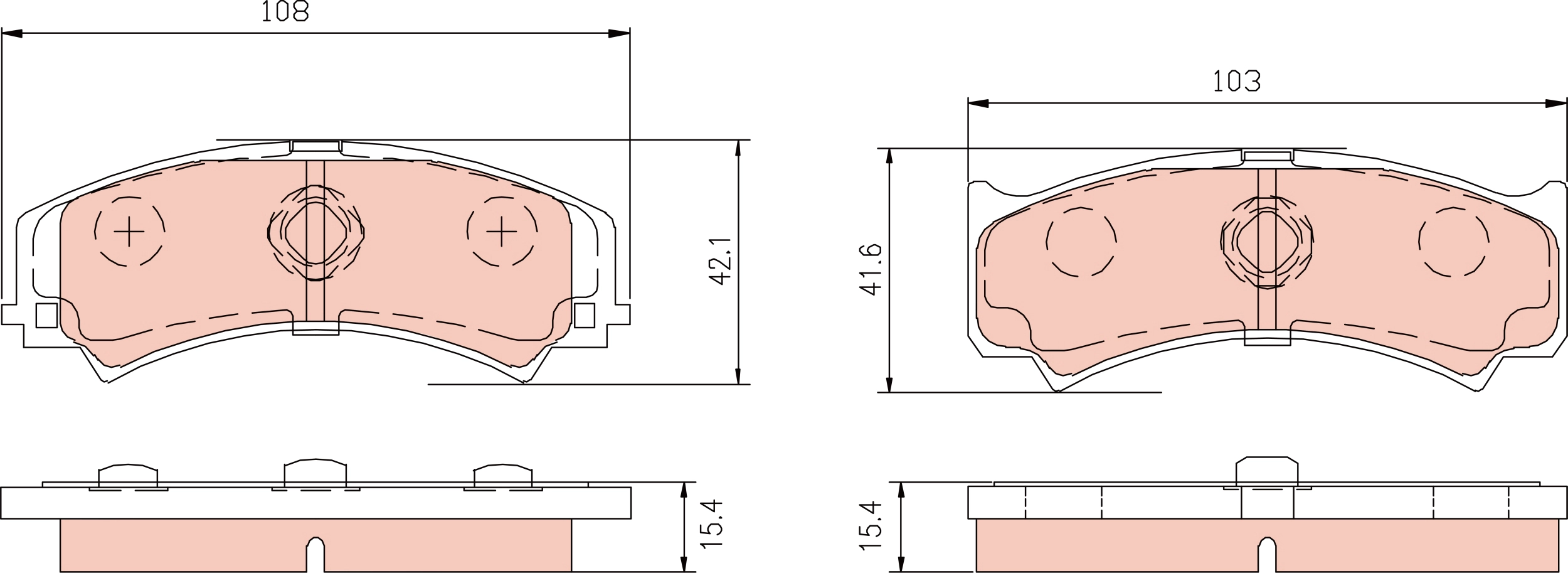 Brake Pad Set, disc brake (GDB3048)