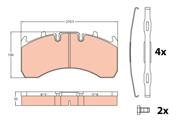 Brake Pad Set, disc brake (GDB5098)