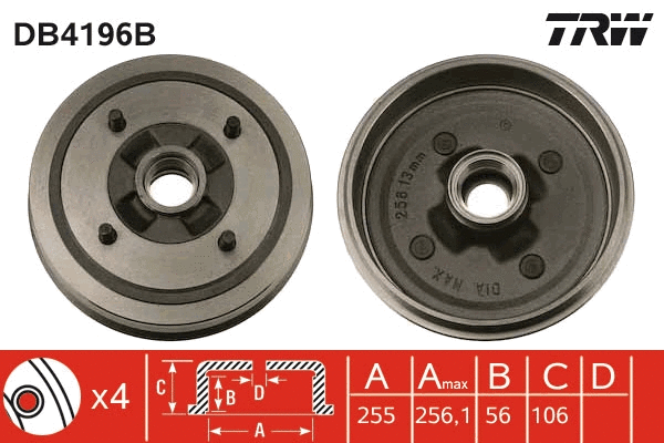 Brake Drum (DB4196B)