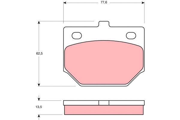 Brake Pad Set, disc brake (GDB187)