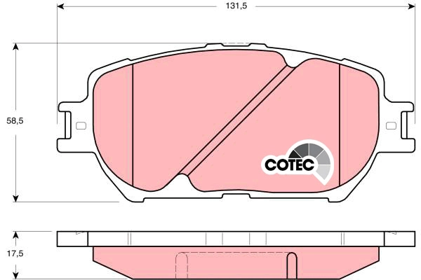 Brake Pad Set, disc brake (GDB3314AT)