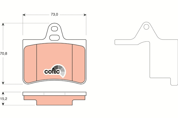 Brake Pad Set, disc brake (GDB1450)