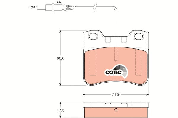 Brake Pad Set, disc brake (GDB1031)