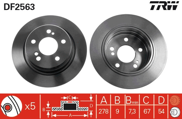 Brake Disc (DF2563)