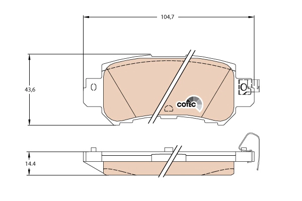 Brake Pad Set, disc brake (GDB3539DT)