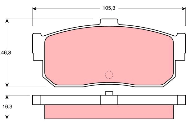 Brake Pad Set, disc brake (GDB1172AT)