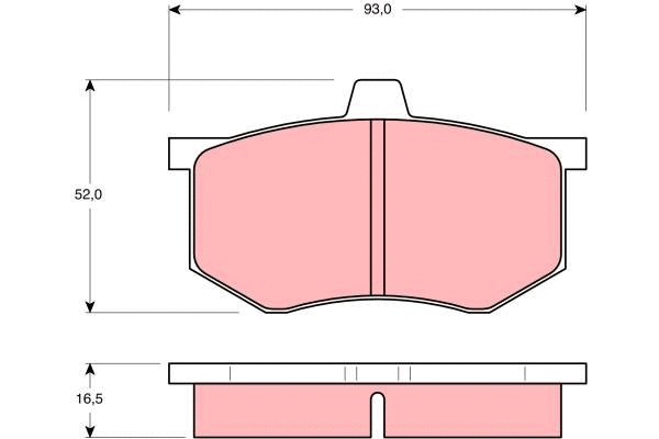 Brake Pad Set, disc brake (GDB801)