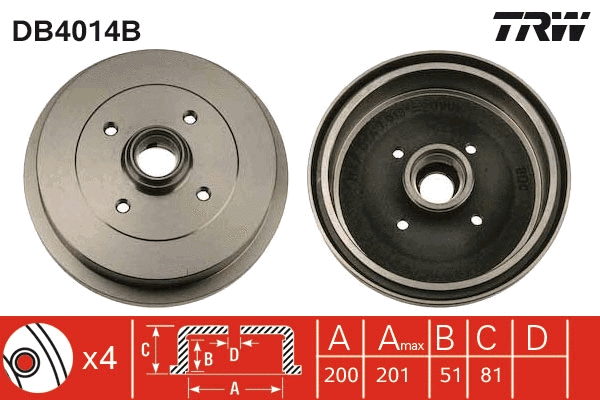 Brake Drum (DB4014B)