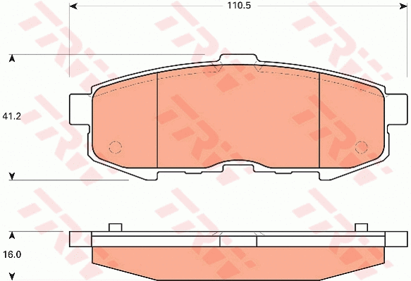 Brake Pad Set, disc brake (GDB7717)