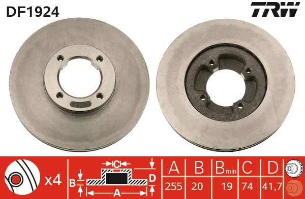 Brake Disc (DF1924)
