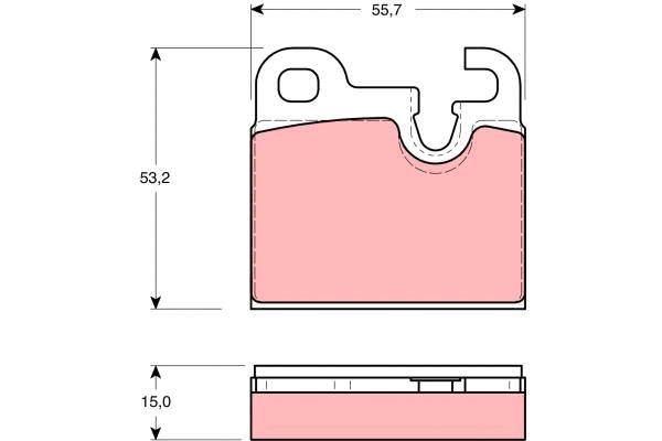 Brake Pad Set, disc brake (GDB259)