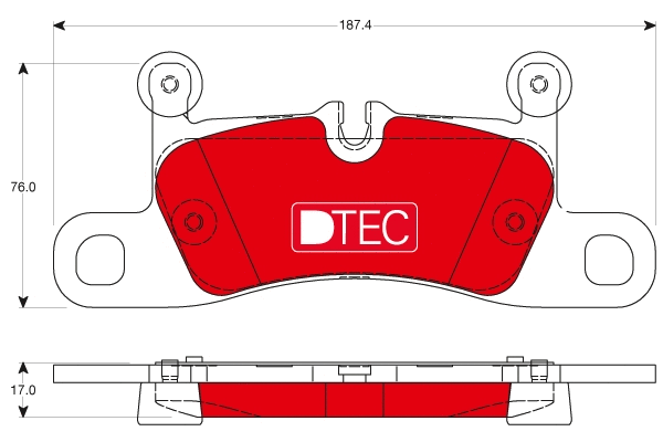Brake Pad Set, disc brake (GDB1875DTE)