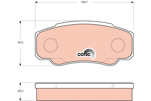 Brake Pad Set, disc brake (GDB3441)