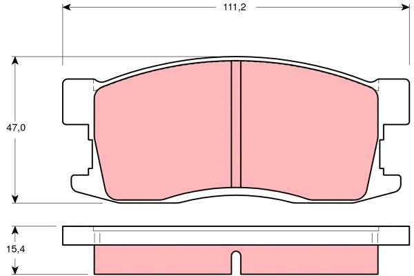 Brake Pad Set, disc brake (GDB3094)