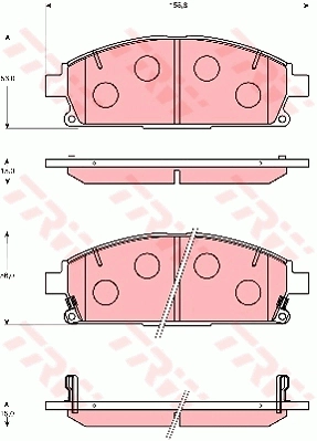 Brake Pad Set, disc brake (GDB7235AT)