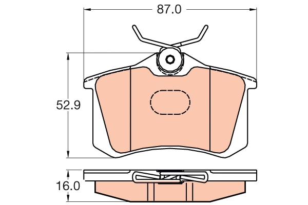 Brake Pad Set, disc brake (GDB2040)