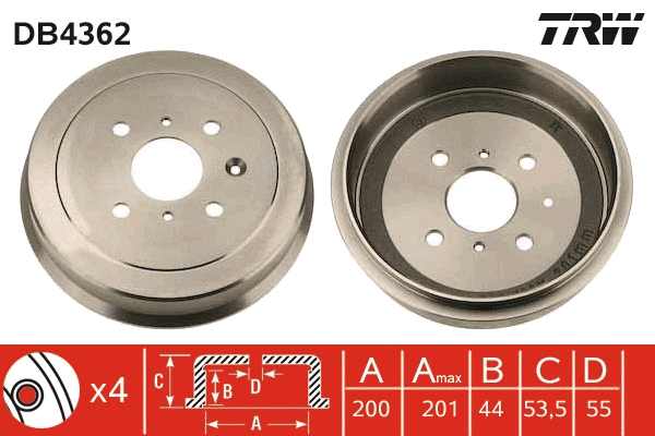 Brake Drum (DB4362)