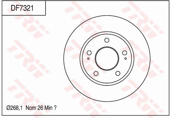 Brake Disc (DF7321)