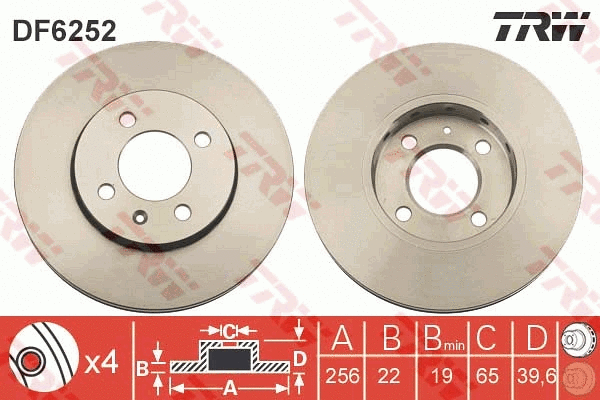 Brake Disc (DF6252)