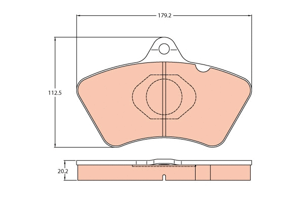 Brake Pad Set, disc brake (GDB5081)